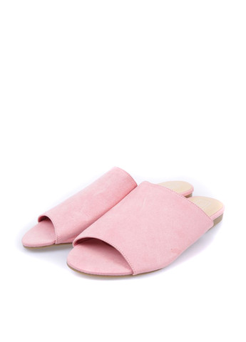 Розовые кэжуал женские шлепанцы Truffle на низком каблуке