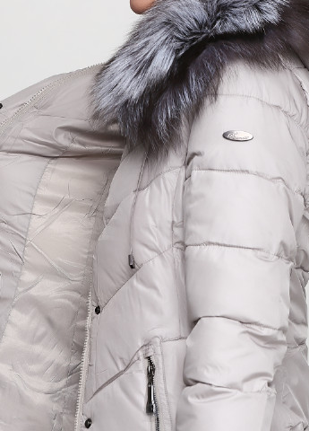 Светло-серая демисезонная куртка Olanmear