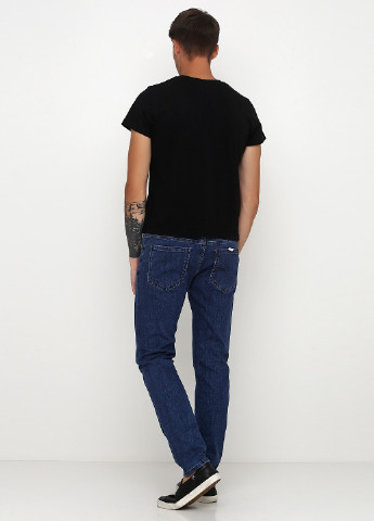 Синие демисезонные слим фит джинсы Riccardo Moretti