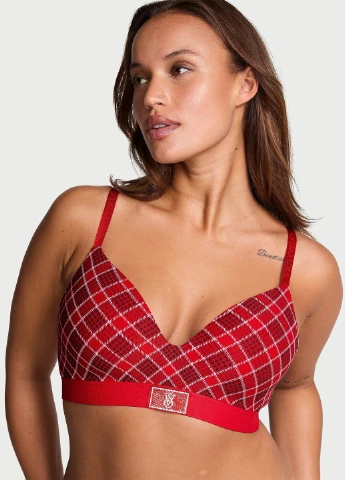 Красный демисезонный комплект (бюстгальтер, трусики) Victoria's Secret