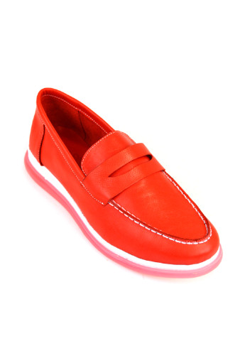 Красные женские кэжуал туфли без каблука турецкие - фото
