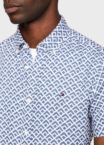 Цветная кэжуал рубашка с геометрическим узором Tommy Hilfiger