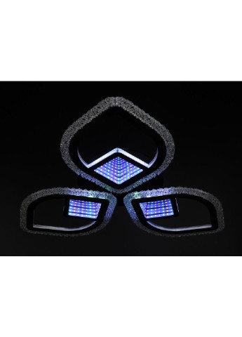 Люстра потолочная LED с пультом A2722/3-3D-bk Черный 8х53х53 см. Sunnysky (253527946)