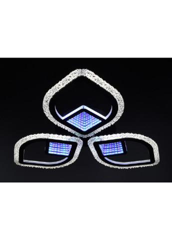 Люстра потолочная LED с пультом A2722/3-3D-bk Черный 8х53х53 см. Sunnysky (253527946)