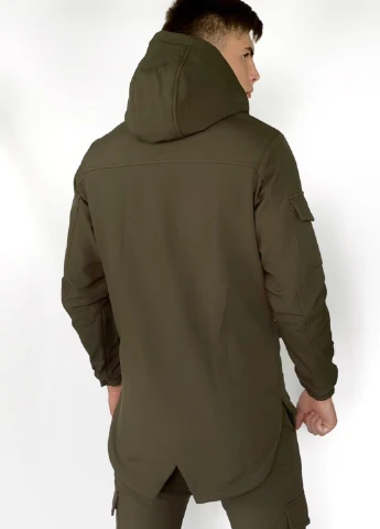 Оливковая (хаки) демисезонная куртка softshell "" хаки Intruder