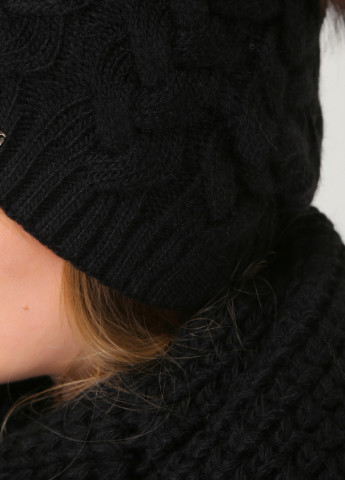 Теплый зимний комплект (шапка, шарф-снуд) на флисовой подкладке DeMari 661025 Merlini (250435007)