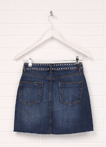 Джинсовая джинсовая однотонная юбка Springfield мини