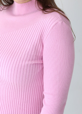 Гольф женский розовый в рубчик базовый Vivacita приталенная (254369164)
