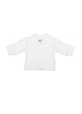 Белый демисезонный комплект (рубашка, жилет, ползунки, шапка) BetiS