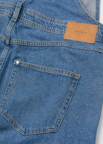 Комбінезон H&M однотонний синій джинсовий