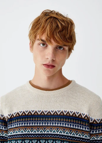 Світло-бежевий демісезонний джемпер джемпер Pull & Bear