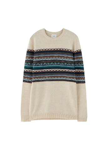 Світло-бежевий демісезонний джемпер джемпер Pull & Bear