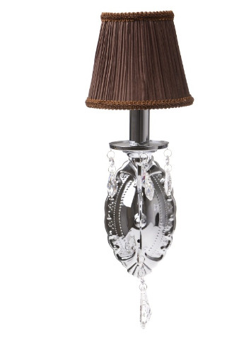 Бра настенное накладное в спальню хрустальное с абажуром классическое BCL-300W/1 Brille (253894581)