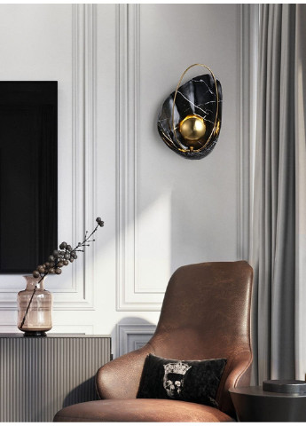 Бра настінний LED W1834-bk-k Чорний 40х26х10 см. Sunnysky (253544779)