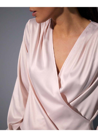 Пудровая демисезонная блуза SL-Fashion