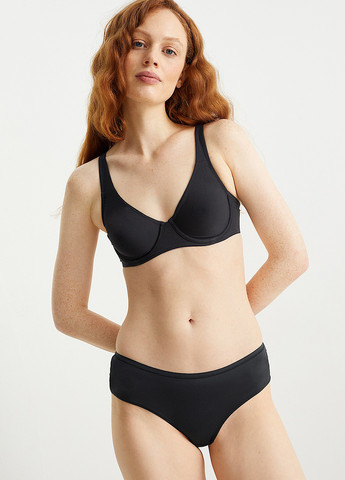 Чорний бюстгальтер (2 шт.) C&A з кісточками поліамід