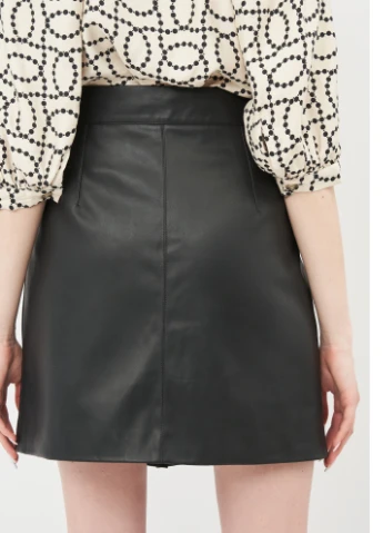 Черная однотонная юбка H&M