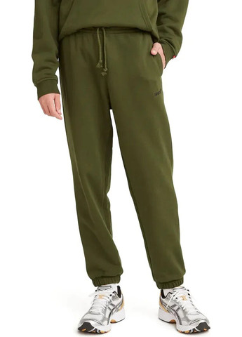 Зеленые спортивные демисезонные джоггеры брюки Levi's