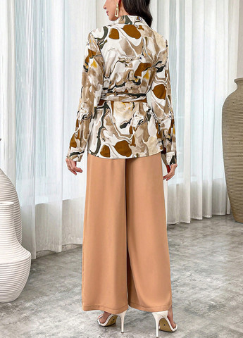 Комбінований демісезонний комплект (блуза, штани) SHEIN