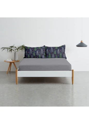 Подростковый комплект RANFORS GRAPHITE WINTER WOOD NIGHT (пододеяльник 160х220 см, простынь 90х200х20 см, наволочка 50х70 см) Cosas (251413629)