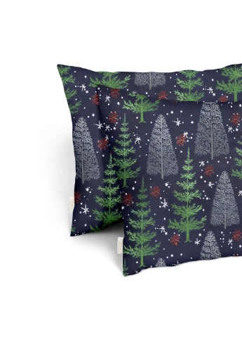 Подростковый комплект RANFORS GRAPHITE WINTER WOOD NIGHT (пододеяльник 160х220 см, простынь 90х200х20 см, наволочка 50х70 см) Cosas (251413629)