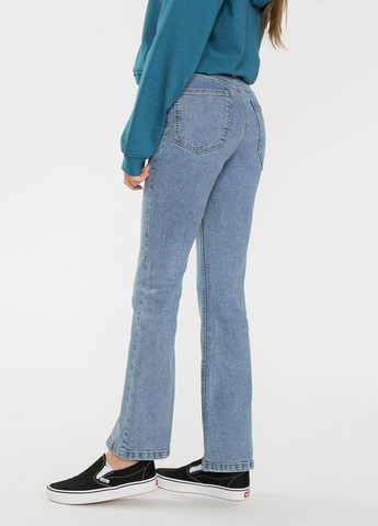 Голубые демисезонные клеш джинсы Reporter Young