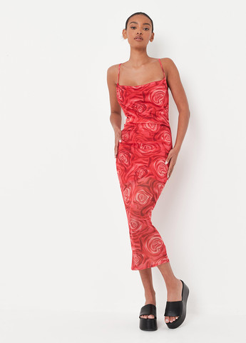 Красное кэжуал платье платье-комбинация Missguided розы