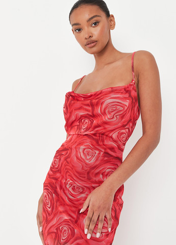 Червона кежуал сукня сукня-комбінація Missguided троянди