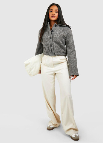 Серая демисезонная куртка Boohoo