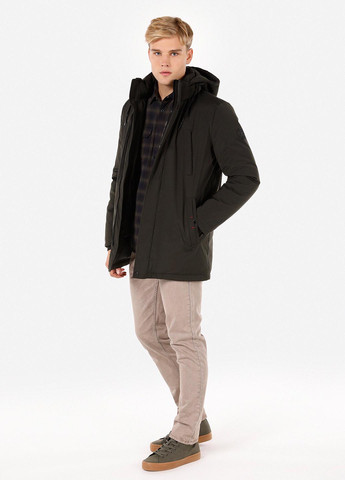 Оливкова (хакі) зимня куртка Colin's