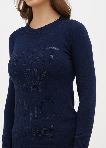 Темно-синій демісезонний светр Sassofono