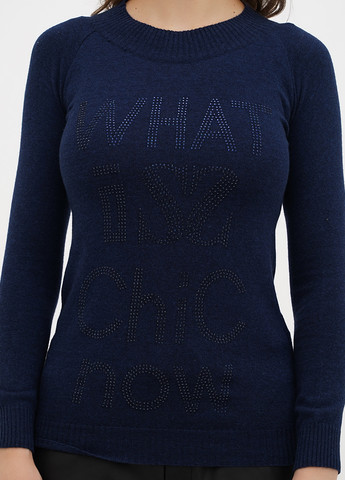 Темно-синій демісезонний светр Sassofono