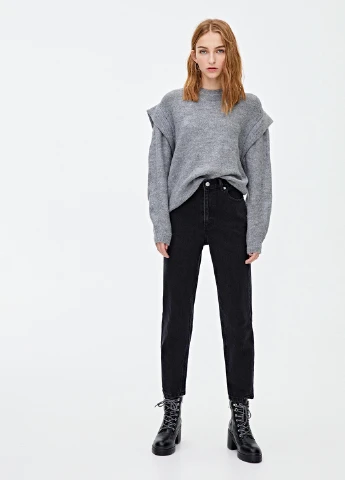 Серый демисезонный джемпер джемпер Pull & Bear