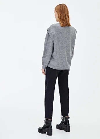 Серый демисезонный джемпер джемпер Pull & Bear