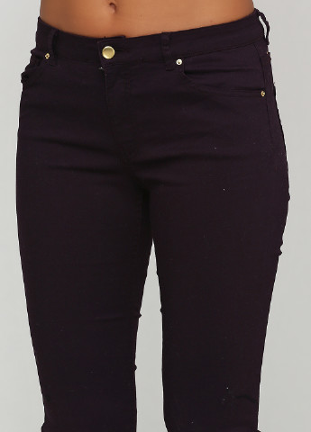 Фиолетовые демисезонные зауженные джинсы H&M