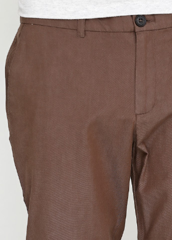 Коричневые кэжуал демисезонные прямые брюки Finn Flare