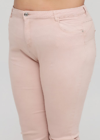 Светло-розовые джинсовые демисезонные зауженные брюки Reserved