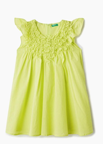 Зелёное платье United Colors of Benetton (254549489)