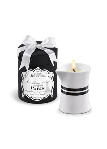 Массажная свечa - Paris - Vanilla and Sandalwood (190 г) роскошная упаковка Petits Joujoux (255169429)
