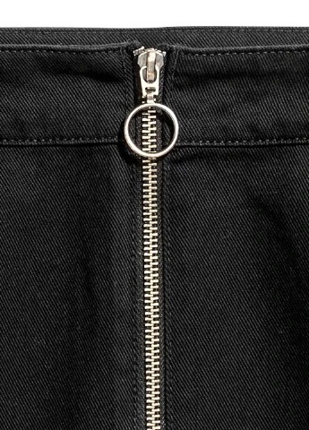 Черная кэжуал юбка H&M