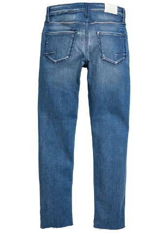 Серо-синие демисезонные слим джинсы H&M