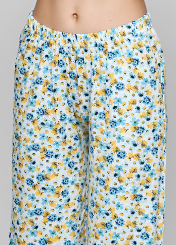Бірюзовий демісезонний комплект (футболка, капрі) SNC Pijama