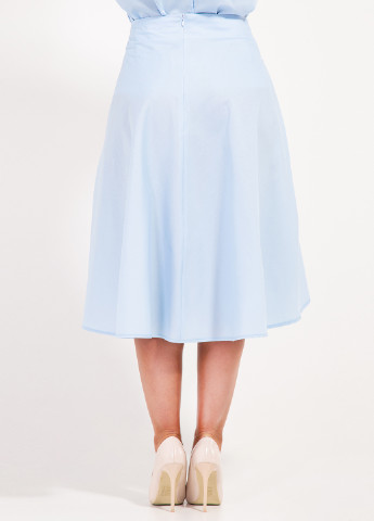 Голубая кэжуал однотонная юбка Bessa мини