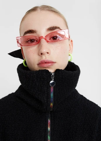Чорне демісезонне Пальто Desigual