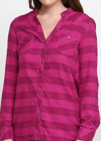 Фиолетовая кэжуал рубашка в полоску Colours