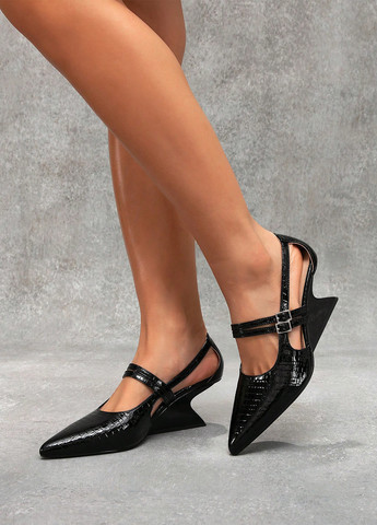 SHEIN Туфли черный з искусственная кожа, полиуретан, китай — демисезон (345181517)
