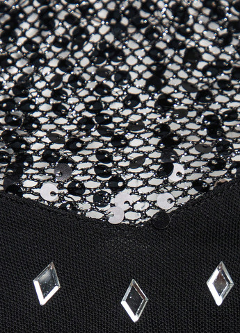 Черное коктейльное платье с открытой спиной SHEIN однотонное