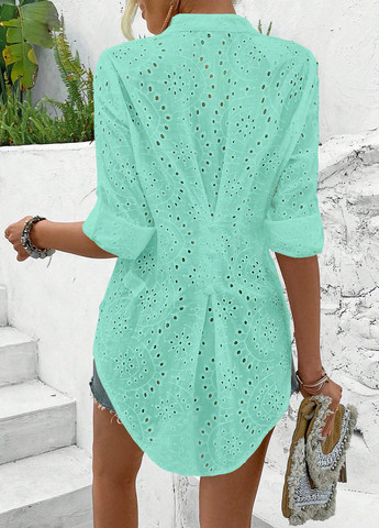 Мятная блуза SHEIN