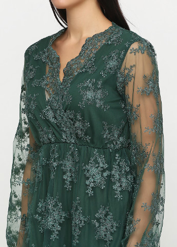 Зеленое кэжуал платье Miliana с орнаментом