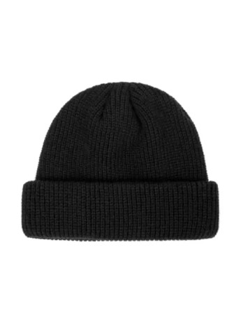 Короткая шапка вязаная мини бини черный No Brand (253517656)